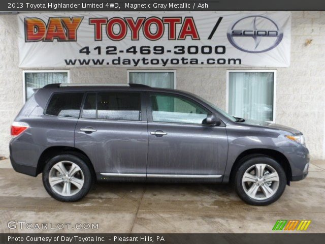 2013 Toyota Highlander Limited 4WD in Magnetic Gray Metallic