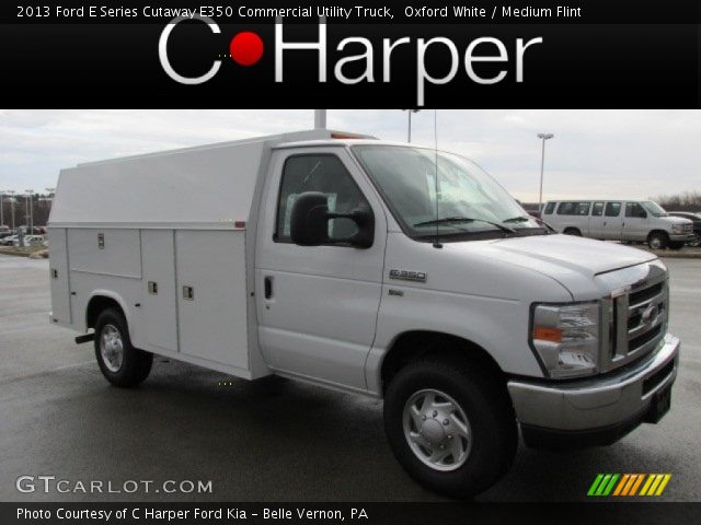 2013 Ford E Series Cutaway E350 Commercial Utility Truck in Oxford White