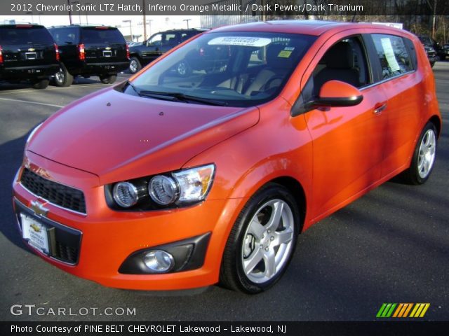 2012 Chevrolet Sonic LTZ Hatch in Inferno Orange Metallic