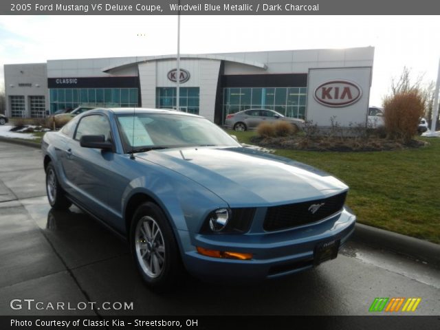 2005 Ford Mustang V6 Deluxe Coupe in Windveil Blue Metallic