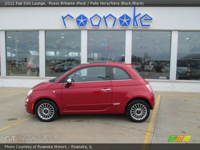 2012 Fiat 500 Lounge in Rosso Brillante (Red)