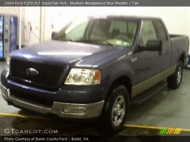 2004 Ford F150 XLT SuperCab 4x4 in Medium Wedgewood Blue Metallic