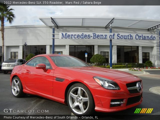 2012 Mercedes-Benz SLK 350 Roadster in Mars Red