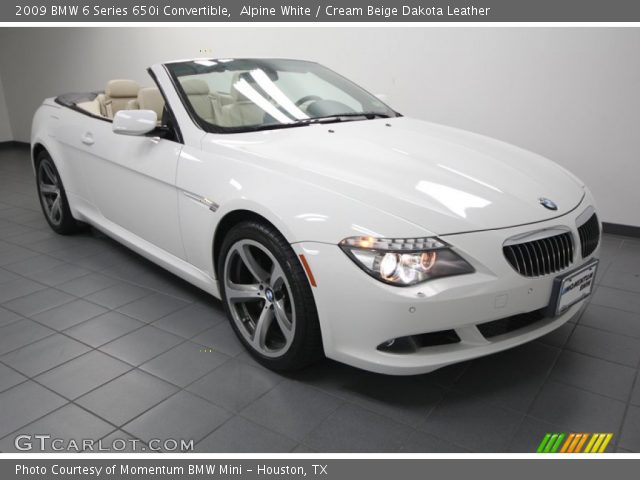 2009 BMW 6 Series 650i Convertible in Alpine White