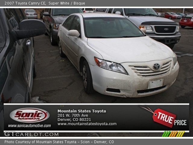 2007 Toyota Camry CE in Super White