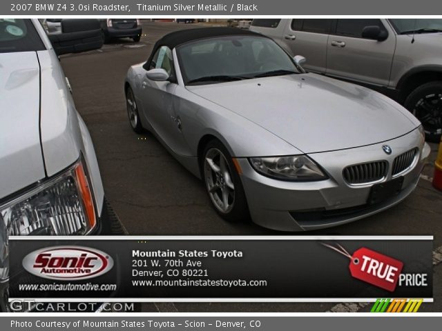 2007 BMW Z4 3.0si Roadster in Titanium Silver Metallic