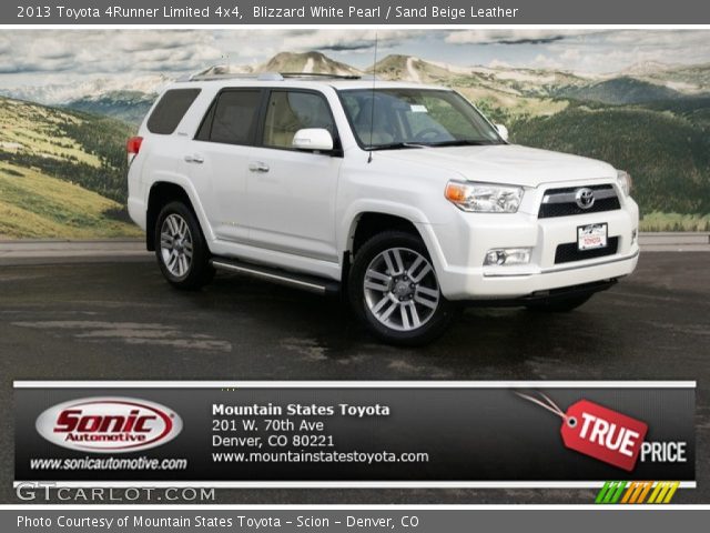2013 Toyota 4Runner Limited 4x4 in Blizzard White Pearl