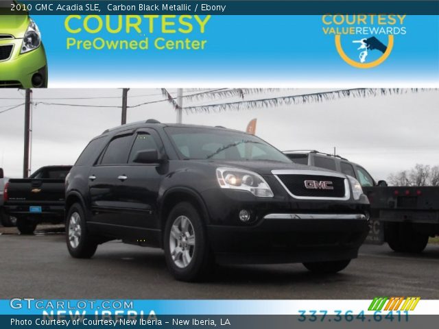 2010 GMC Acadia SLE in Carbon Black Metallic