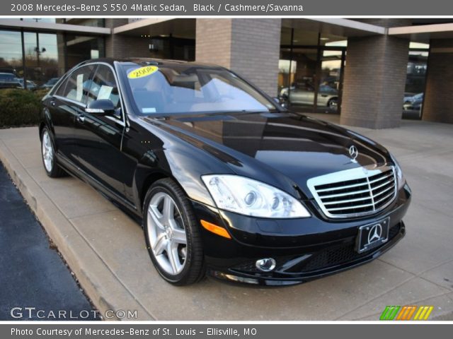 2008 Mercedes-Benz S 550 4Matic Sedan in Black