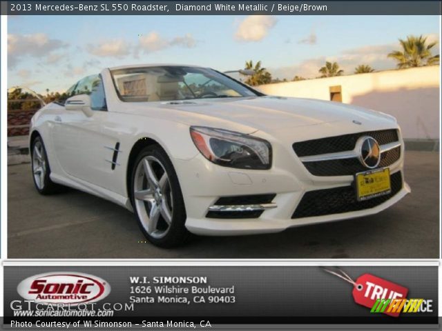 2013 Mercedes-Benz SL 550 Roadster in Diamond White Metallic