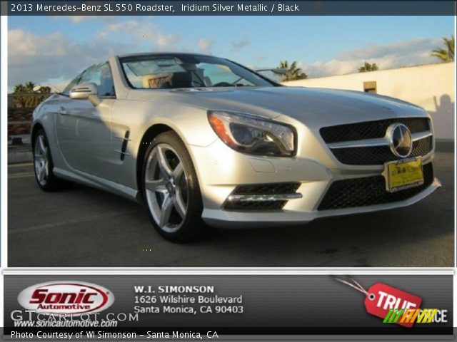 2013 Mercedes-Benz SL 550 Roadster in Iridium Silver Metallic