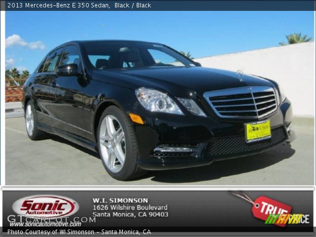 2013 Mercedes-Benz E 350 Sedan in Black