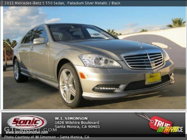 2013 Mercedes-Benz S 550 Sedan in Palladium Silver Metallic