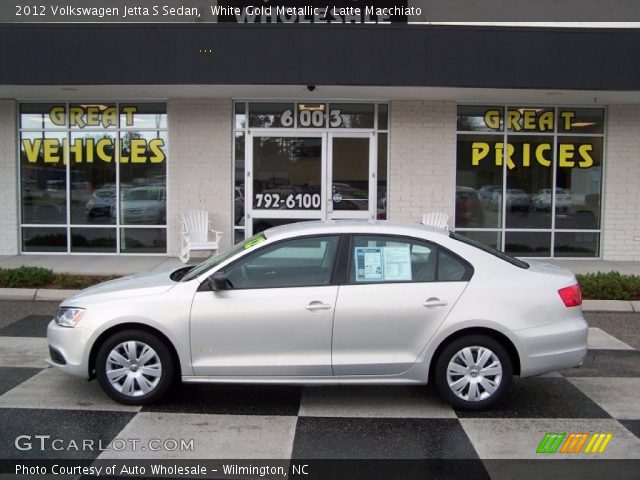 2012 Volkswagen Jetta S Sedan in White Gold Metallic