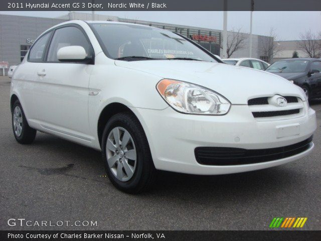 2011 Hyundai Accent GS 3 Door in Nordic White