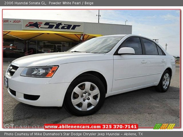 2006 Hyundai Sonata GL in Powder White Pearl