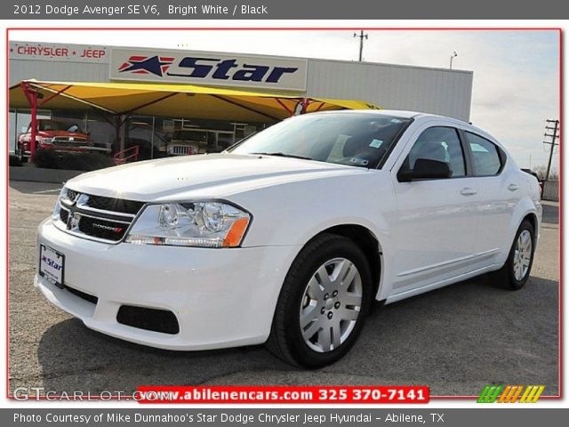 2012 Dodge Avenger SE V6 in Bright White