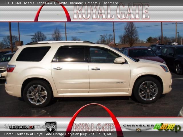 2011 GMC Acadia Denali AWD in White Diamond Tintcoat