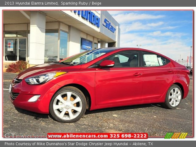 2013 Hyundai Elantra Limited in Sparkling Ruby