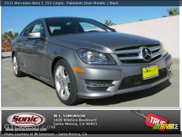 2013 Mercedes-Benz C 250 Coupe in Palladium Silver Metallic