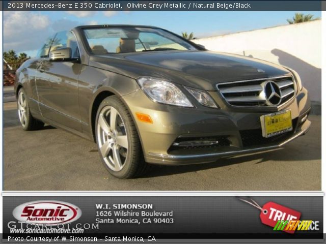 2013 Mercedes-Benz E 350 Cabriolet in Olivine Grey Metallic