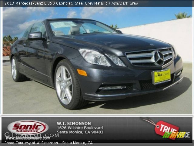 2013 Mercedes-Benz E 350 Cabriolet in Steel Grey Metallic