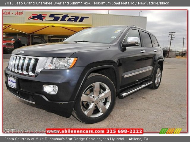 2013 Jeep Grand Cherokee Overland Summit 4x4 in Maximum Steel Metallic