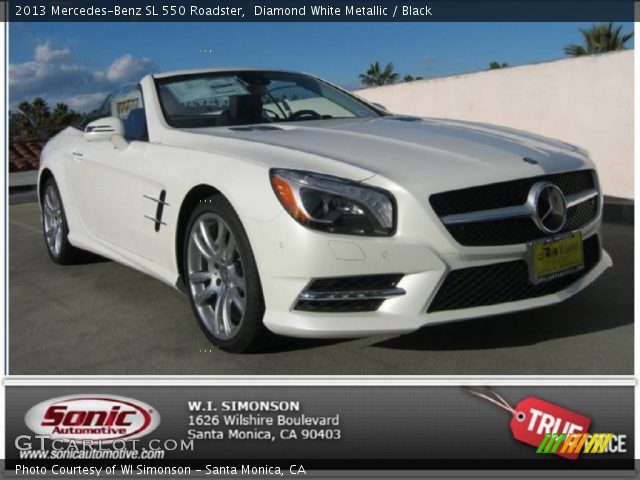 2013 Mercedes-Benz SL 550 Roadster in Diamond White Metallic