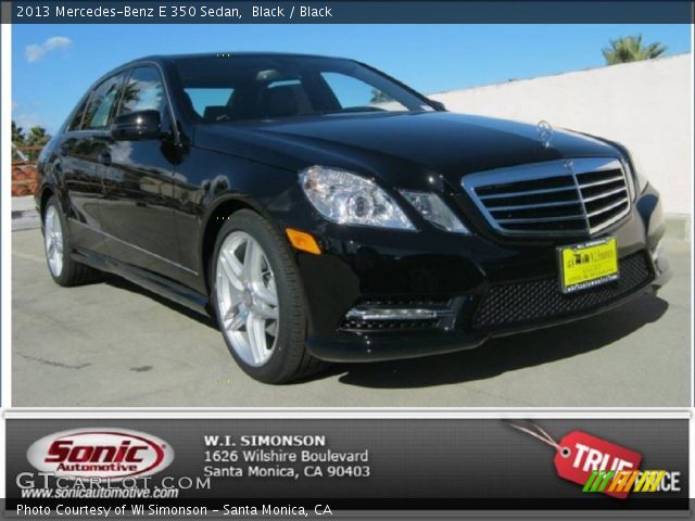 2013 Mercedes-Benz E 350 Sedan in Black