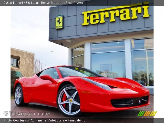 2010 Ferrari 458 Italia in Rosso Scuderia (Red)