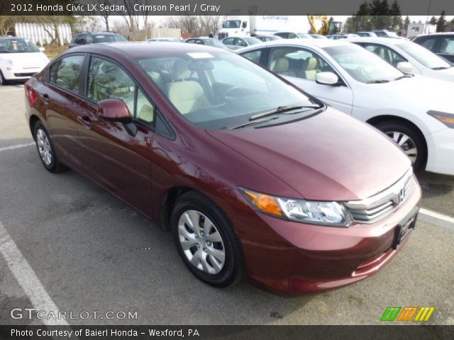 2012 Honda Civic LX Sedan in Crimson Pearl