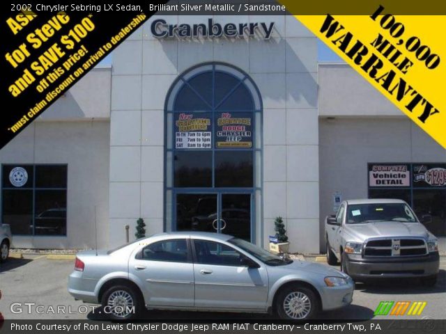 2002 Chrysler Sebring LX Sedan in Brilliant Silver Metallic
