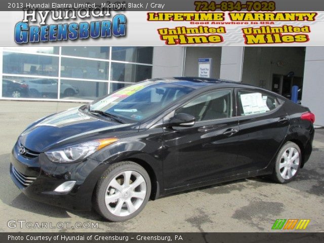 2013 Hyundai Elantra Limited in Midnight Black