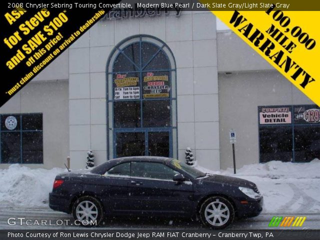 2008 Chrysler Sebring Touring Convertible in Modern Blue Pearl