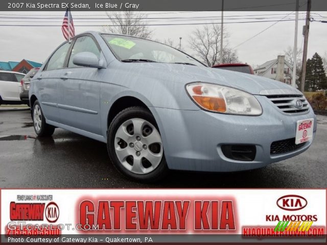 2007 Kia Spectra EX Sedan in Ice Blue