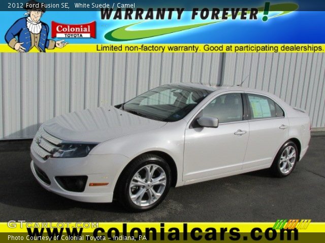 2012 Ford Fusion SE in White Suede