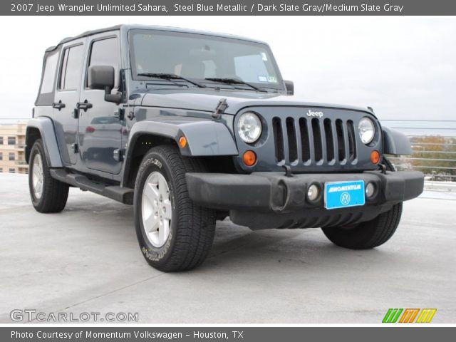 2007 Jeep Wrangler Unlimited Sahara in Steel Blue Metallic