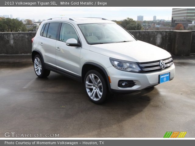 2013 Volkswagen Tiguan SEL in White Gold Metallic