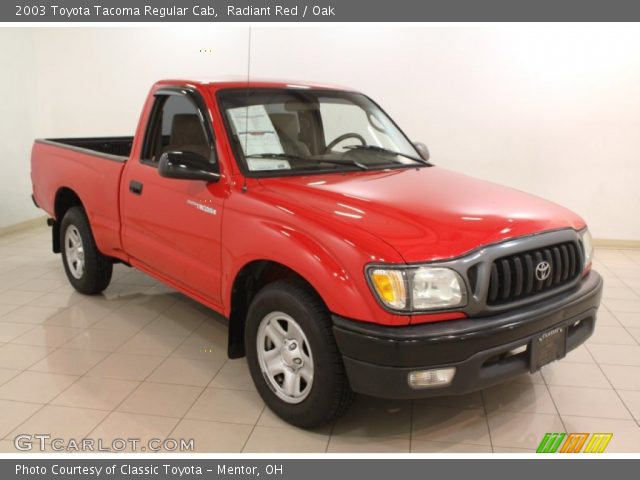 2003 Toyota Tacoma Regular Cab in Radiant Red