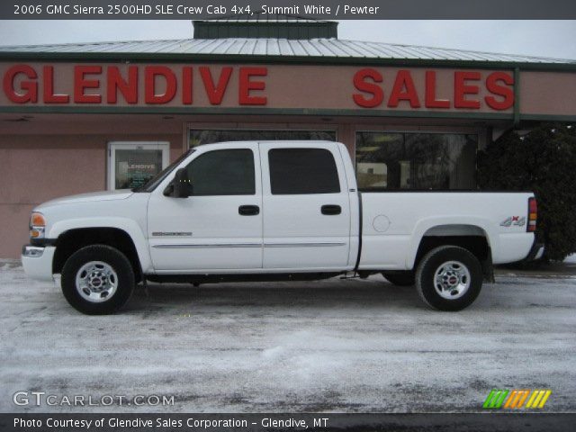 2006 GMC Sierra 2500HD SLE Crew Cab 4x4 in Summit White