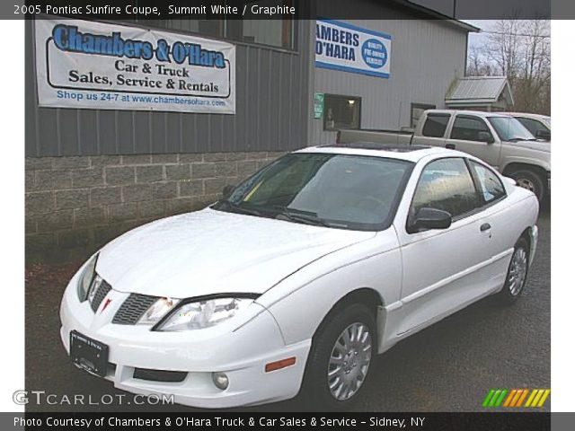 2005 Pontiac Sunfire Coupe in Summit White