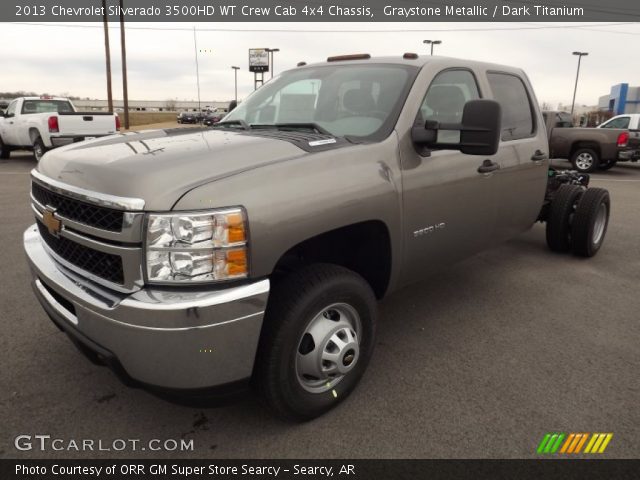 2013 Chevrolet Silverado 3500HD WT Crew Cab 4x4 Chassis in Graystone Metallic