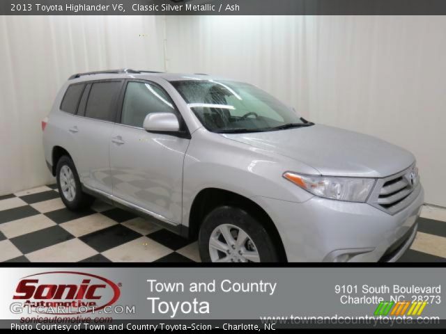 2013 Toyota Highlander V6 in Classic Silver Metallic