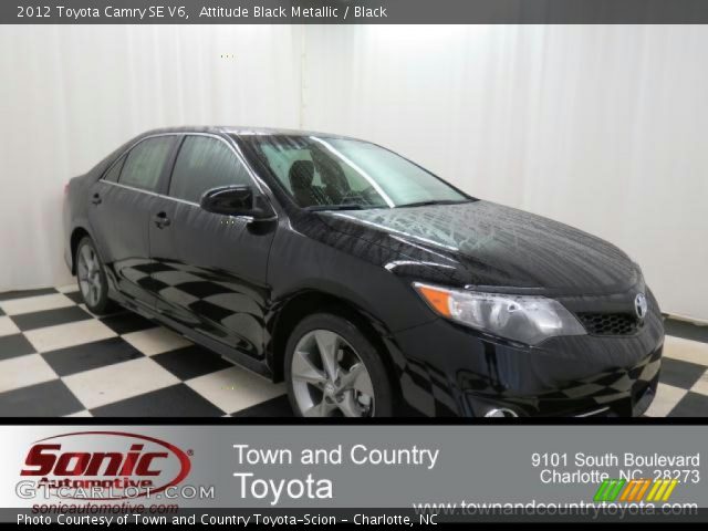 2012 Toyota Camry SE V6 in Attitude Black Metallic