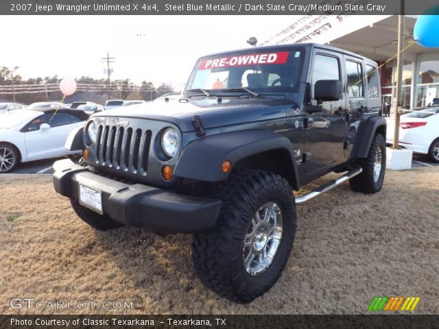 2007 Jeep Wrangler Unlimited X 4x4 in Steel Blue Metallic