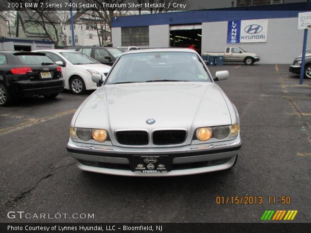 2001 BMW 7 Series 740i Sedan in Titanium Silver Metallic