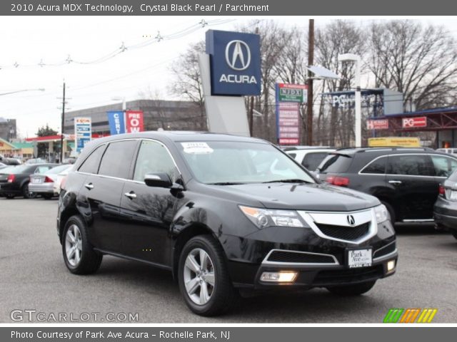 2010 Acura MDX Technology in Crystal Black Pearl