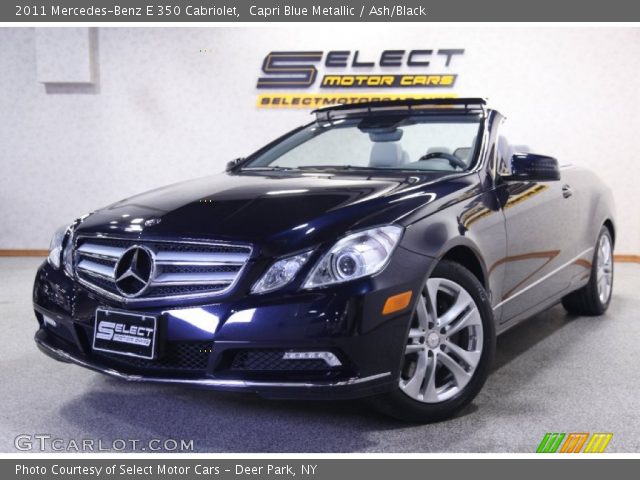 2011 Mercedes-Benz E 350 Cabriolet in Capri Blue Metallic