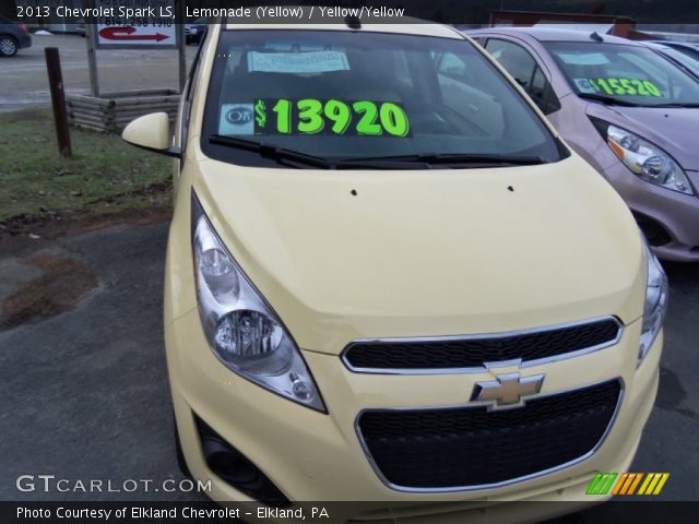 2013 Chevrolet Spark LS in Lemonade (Yellow)