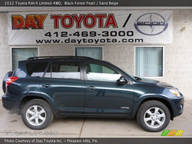 2012 Toyota RAV4 Limited 4WD in Black Forest Pearl